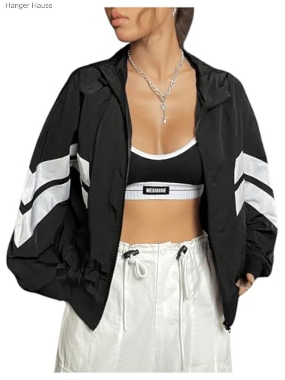 Lightweight Hooded Zip Up Running Windbreaker Jacket